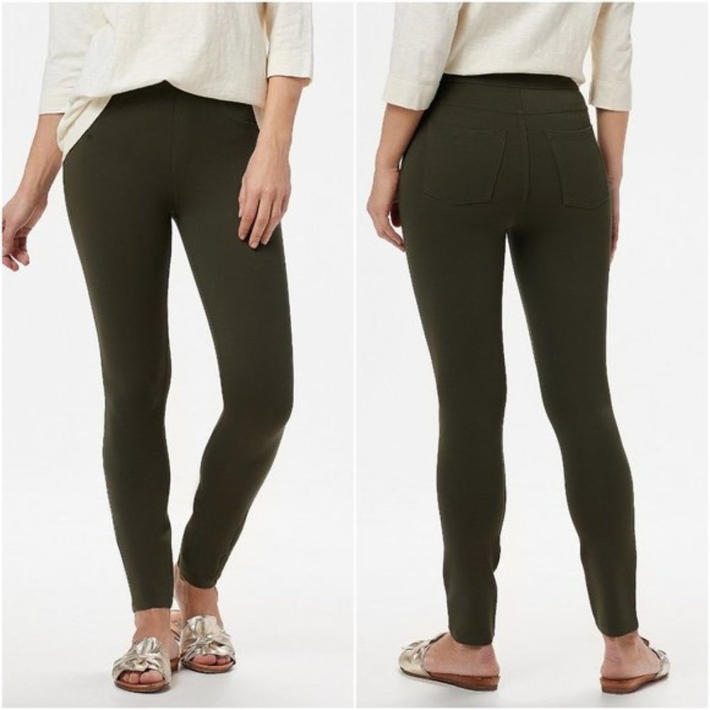 Spanx Perfect Pant, Ankle 4-Pocket in deep olive